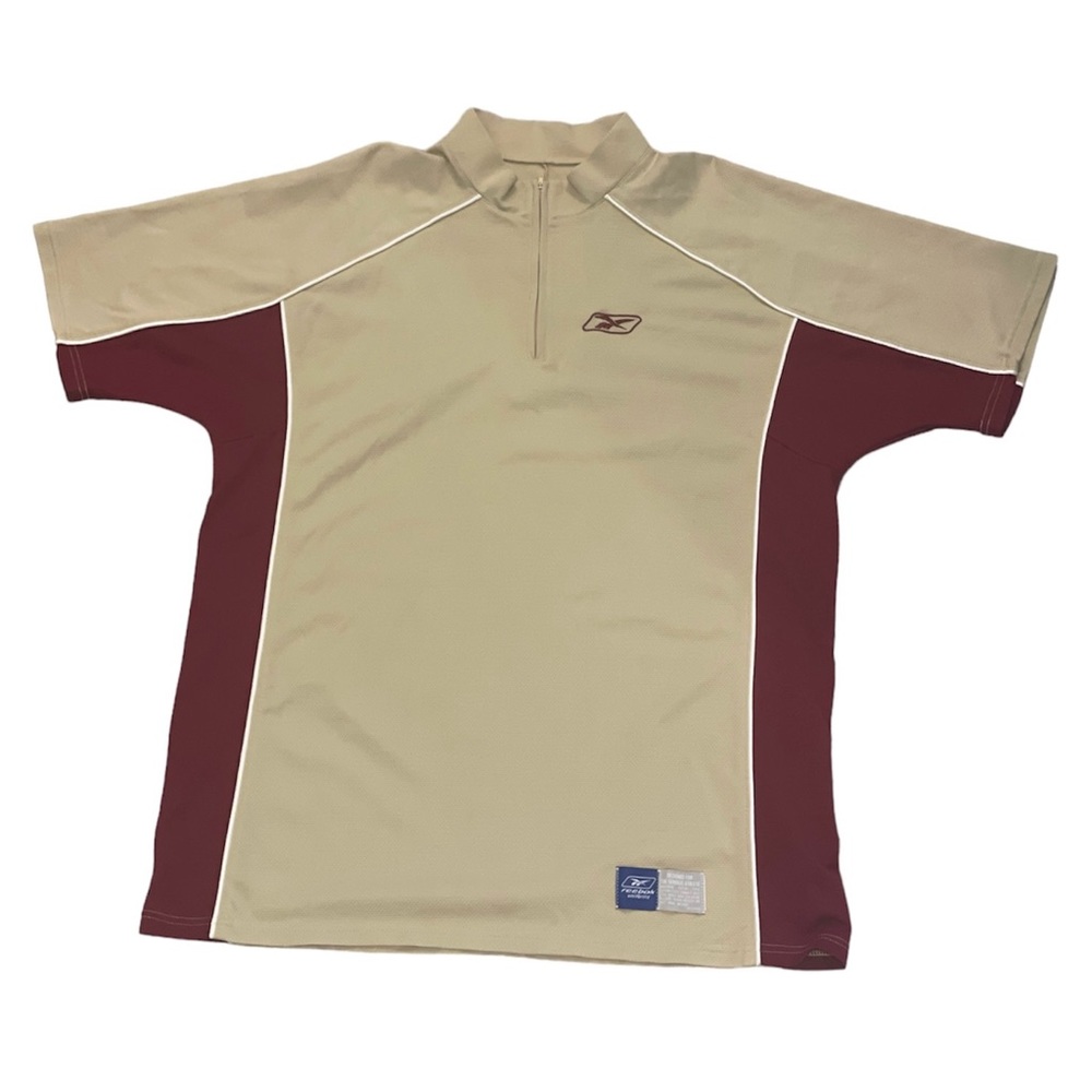 Reebok Mens XL Uniform Basketball Shirt 1/4 Zip Athletics Top